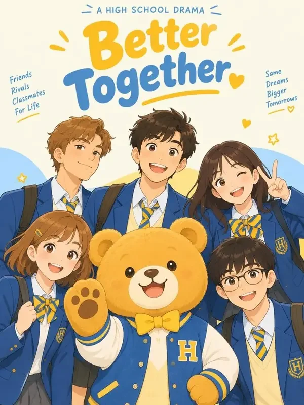 AI看片《小熊同学请回答》封面，校园青春题材短剧