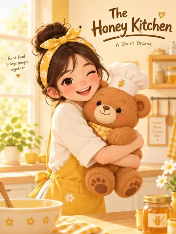 AI看片《熊抱甜心小厨娘》封面，都市甜宠题材短剧